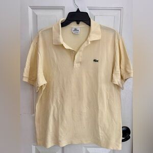 Lacoste Men's pale yellow Polo Shirt